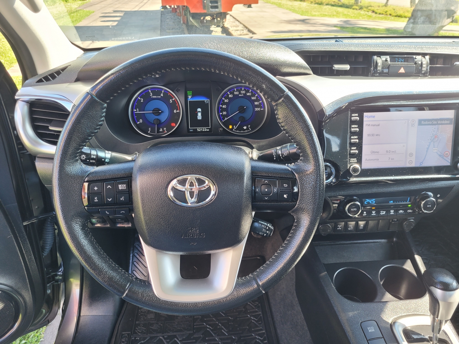 TOYOTA - HILUX - 2020/2020 - Cinza - R$ 214.900,00